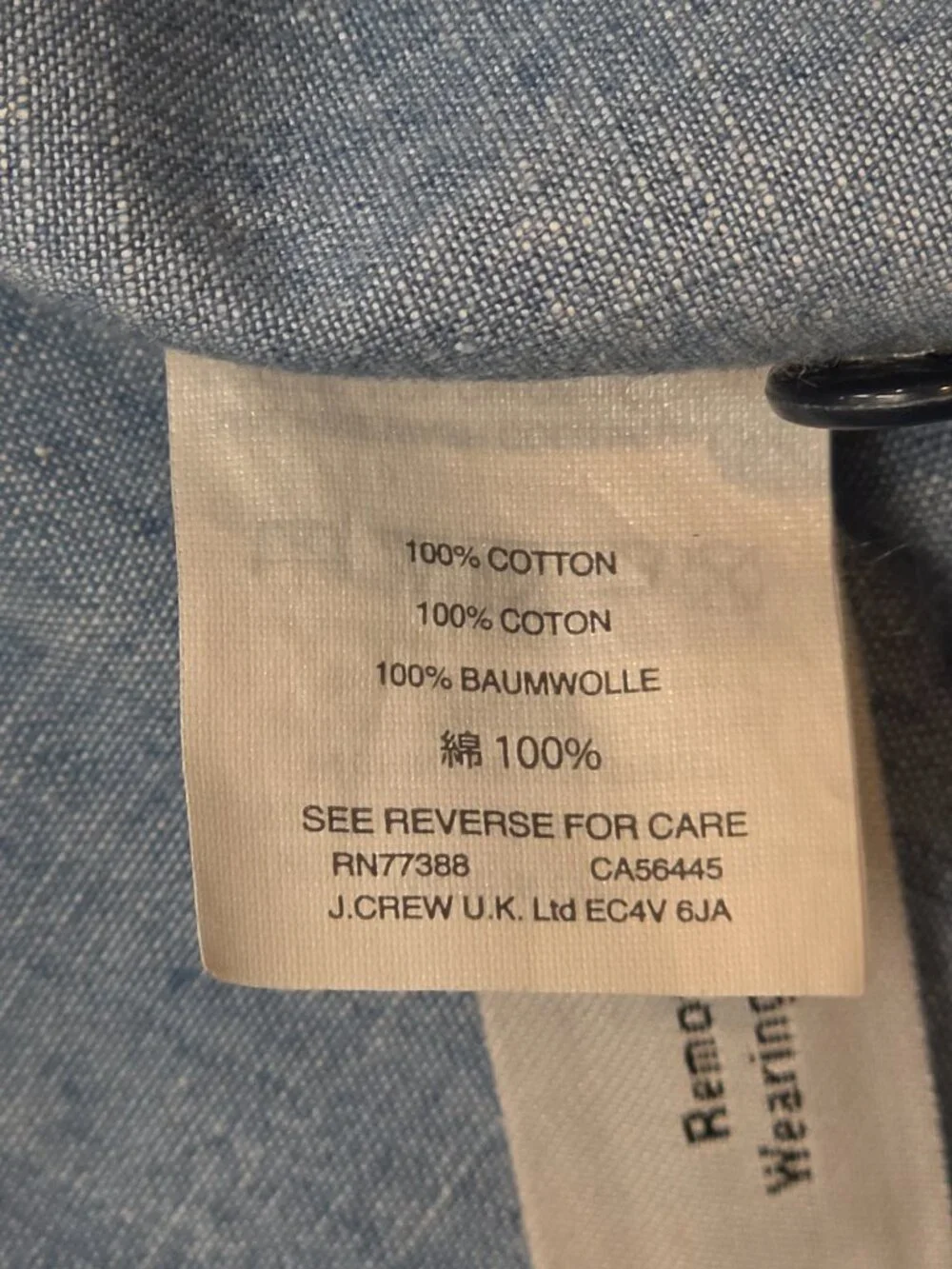 Wallace and Barnes Denim Shirt L